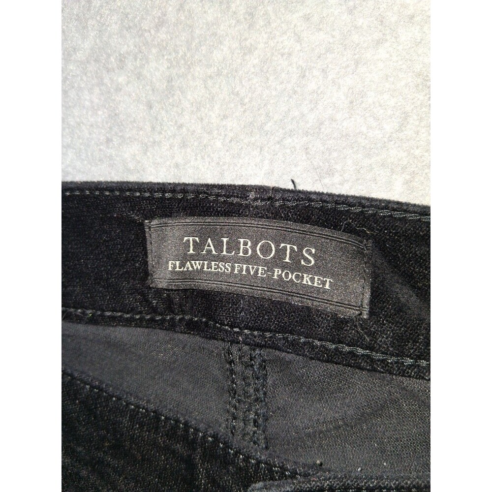 Talbots Flawless Five Pocket Straight Corduroy Pants Size 2 Black Quiet Luxury - Picture 2 of 14